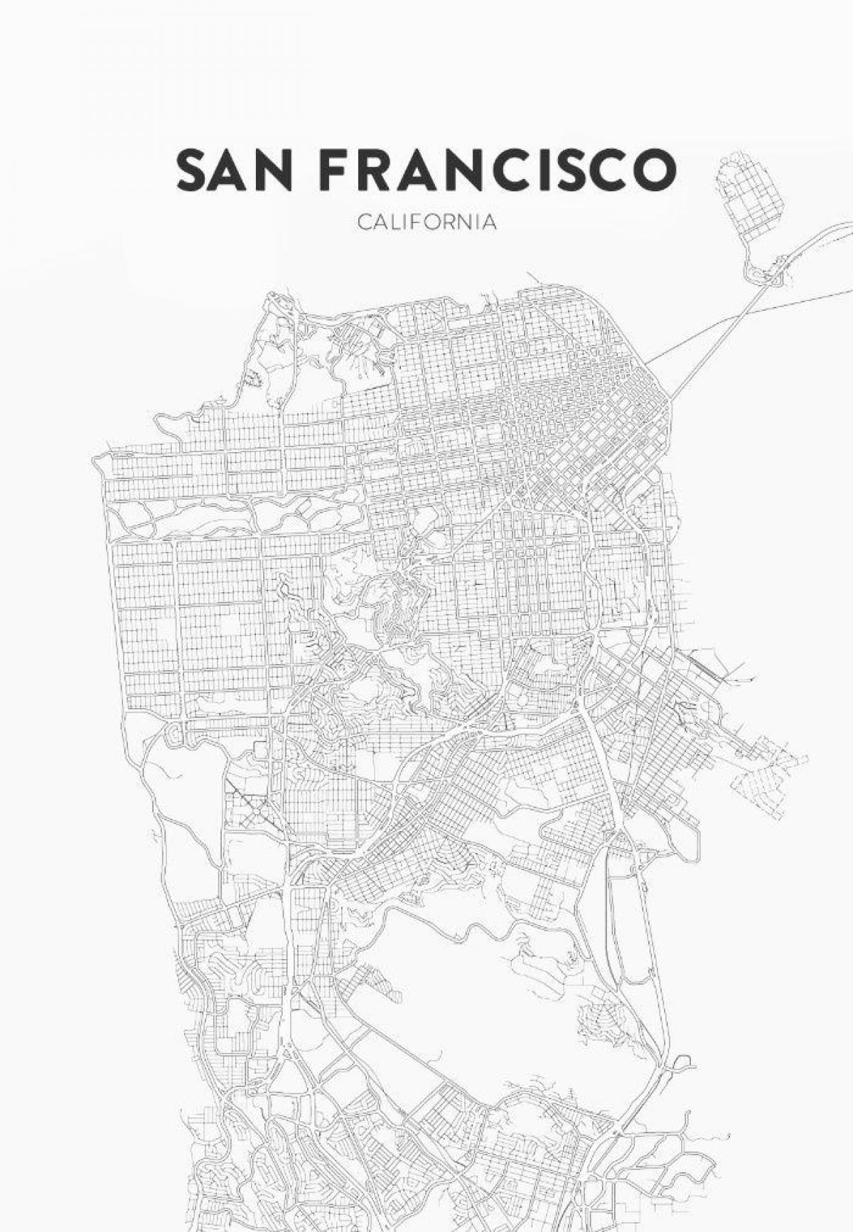 одштампати карту Сан-Франциско