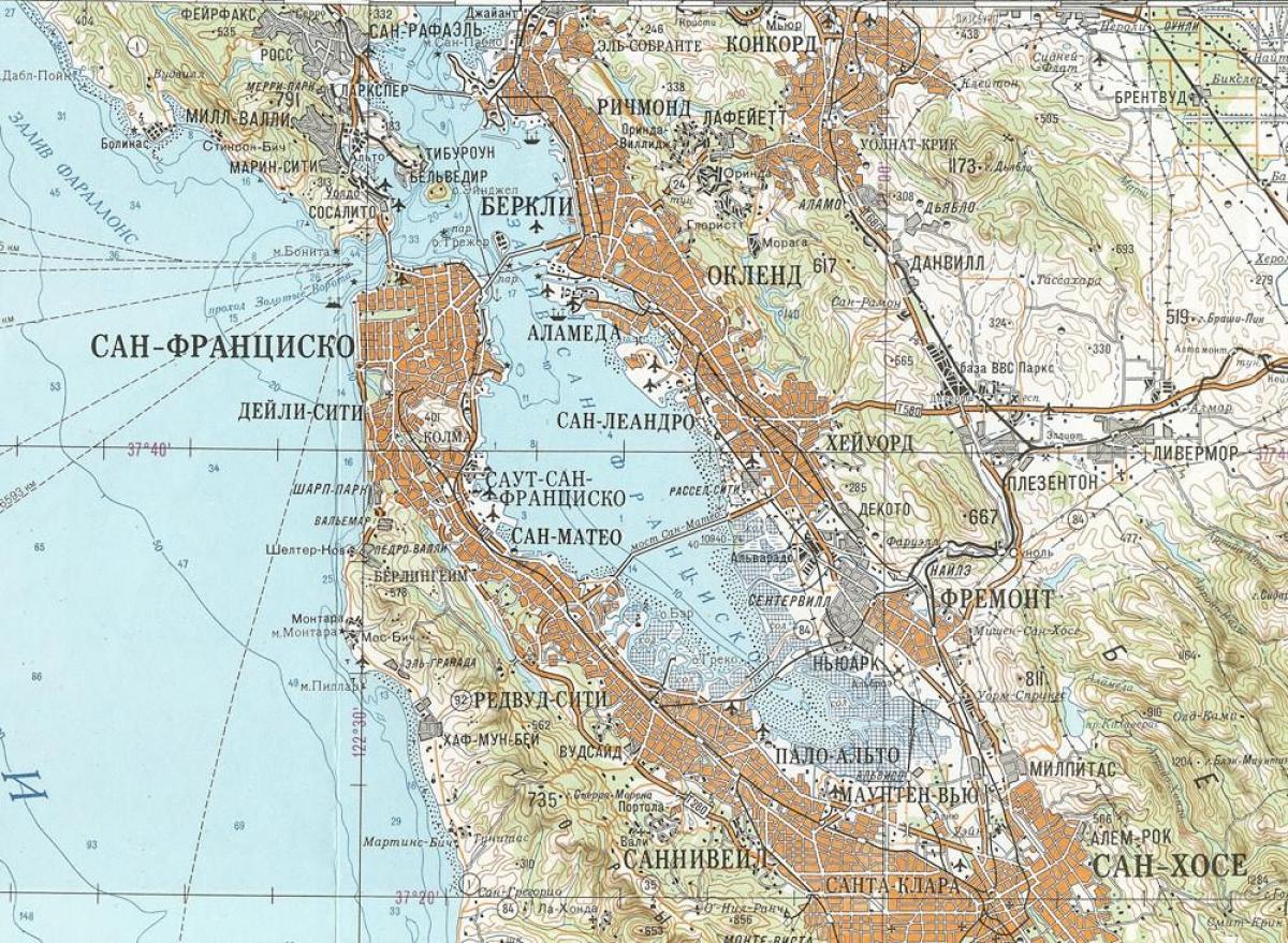 Карта совјетски-Сан-Франциско