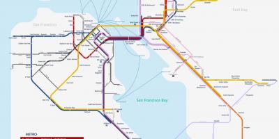 Карта метро Сан-Франциско 
