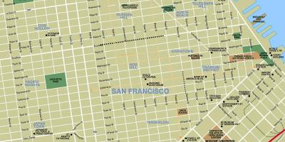 Мапу града Сан Франциско, ца