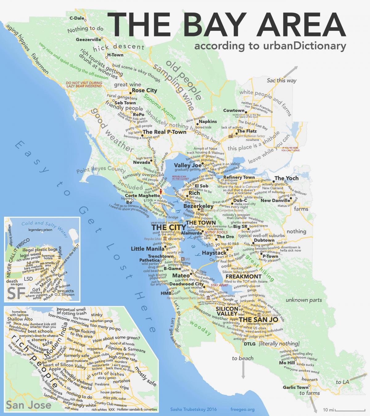Сан Францисцо Цалифорниа карта