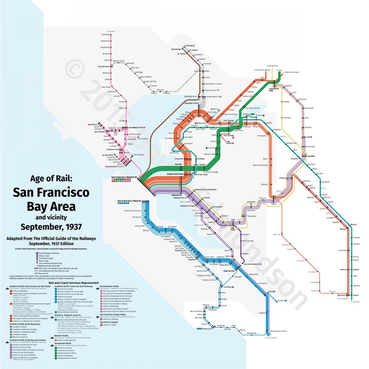 Сан-Франциско на возу на мапи