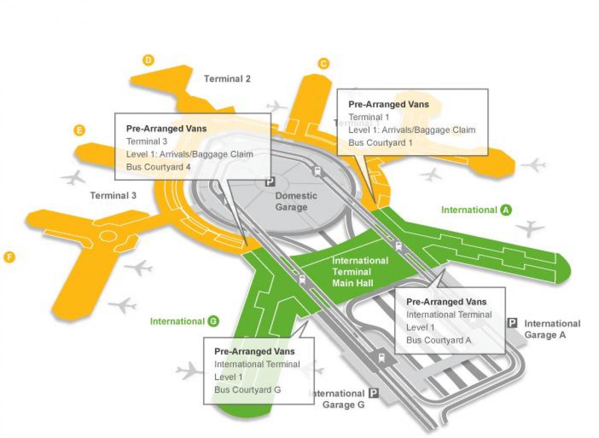 Карта Сан Франциску аеродром пријема пртљага 
