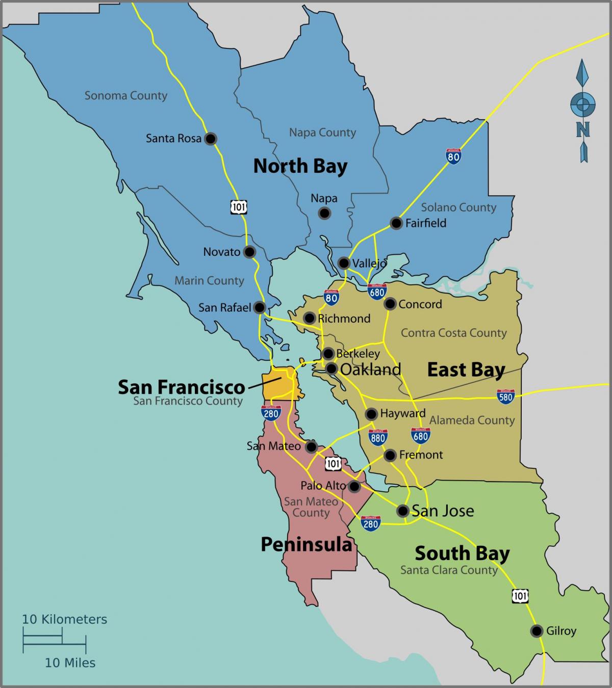 Сан-Франциско на мапи