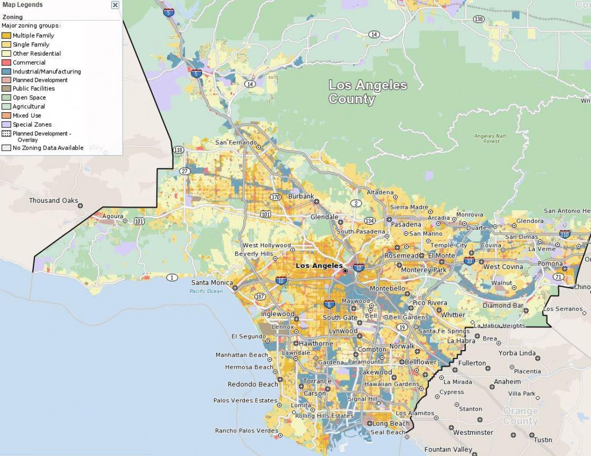 Карта Сан Франциску зонирање 