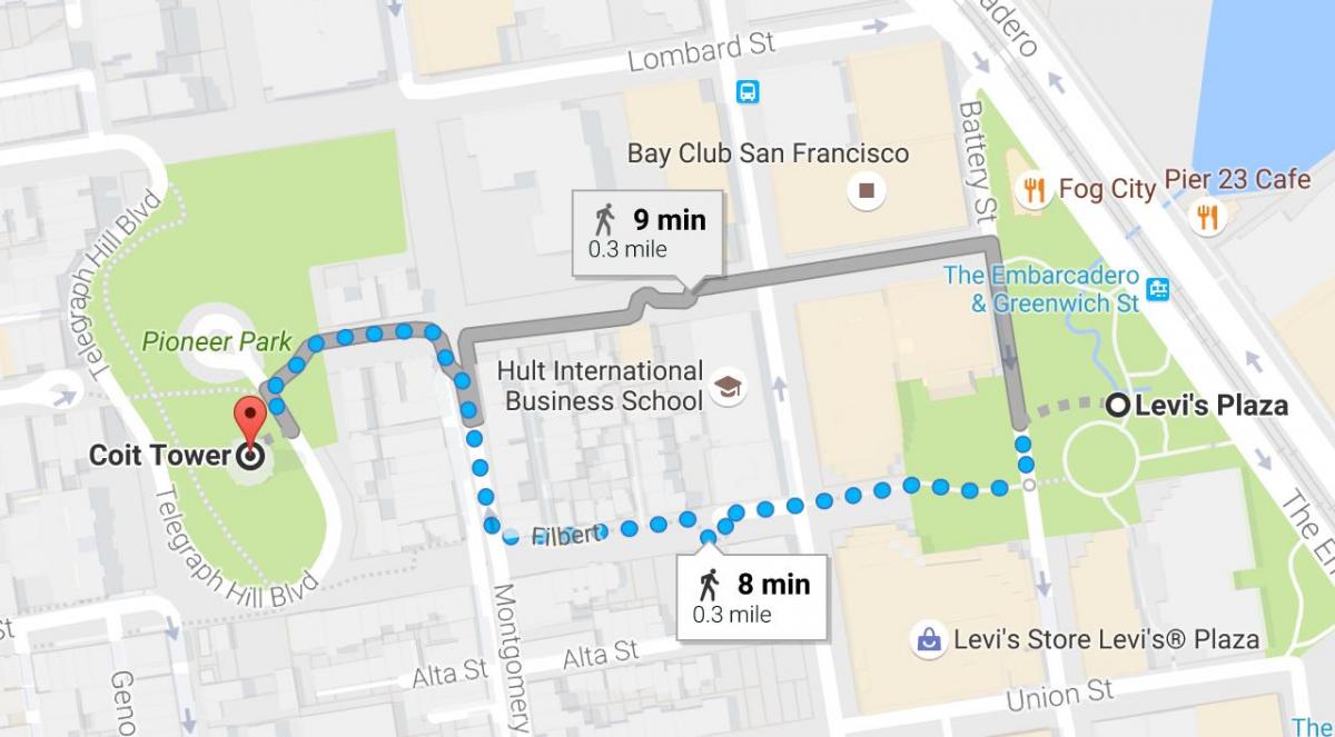 Карта Сан Франциско само-обиласке