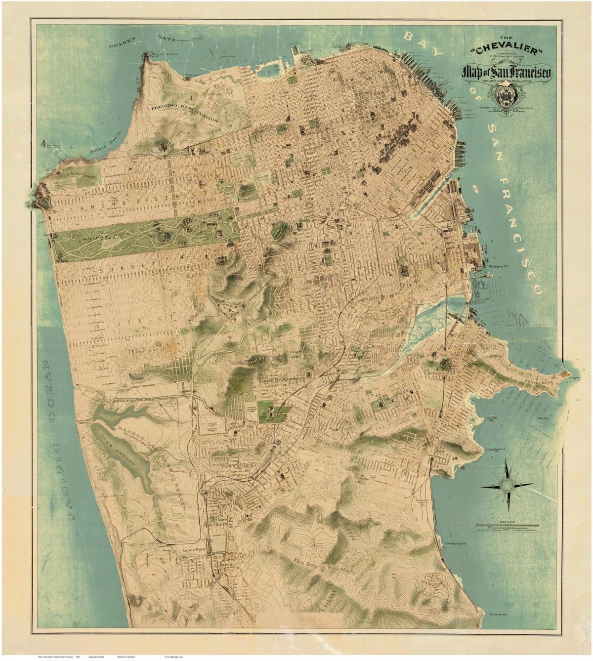 Мапа Старог Сан Франциску 