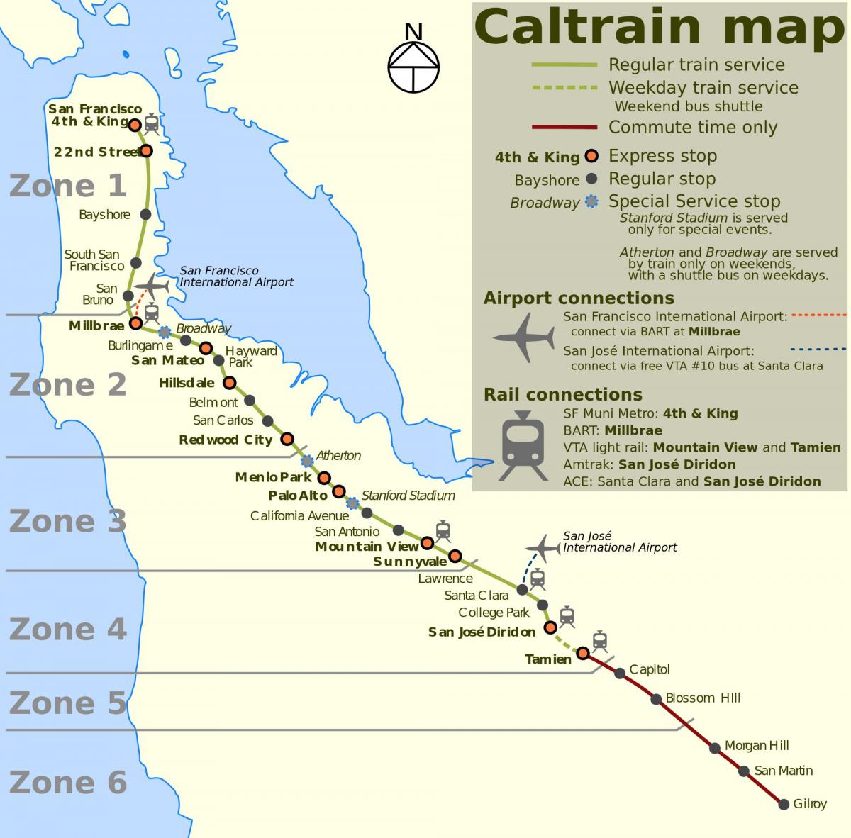 Сан Франциско Колтрејн мапи