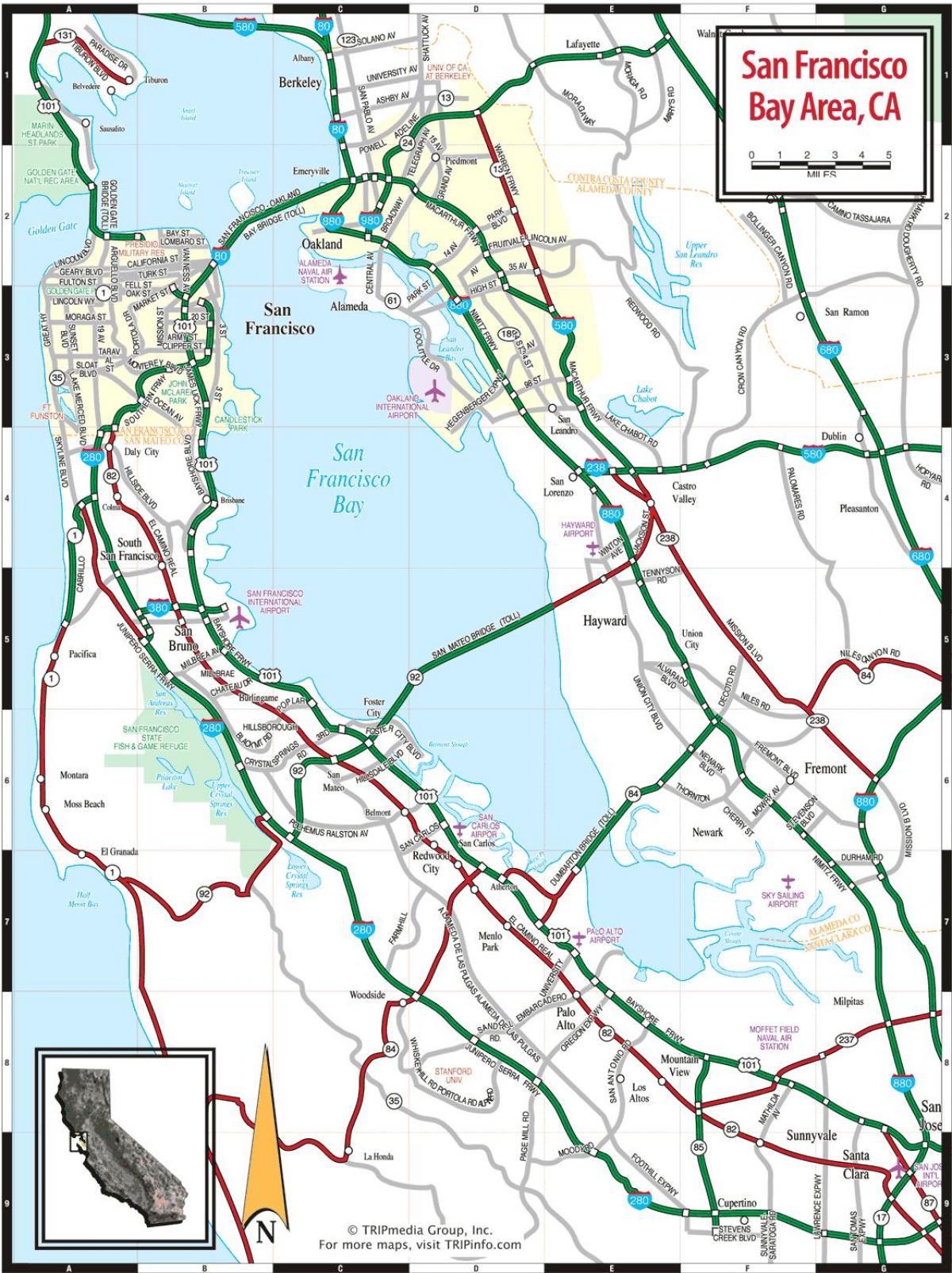 карта Сан-Франциско 