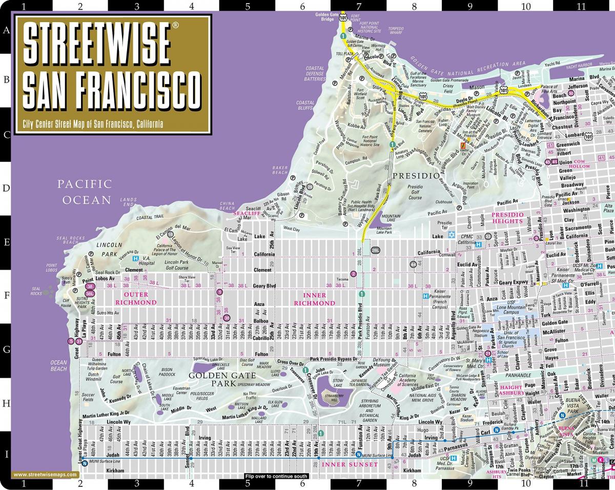 Карта улицама Сан франциска