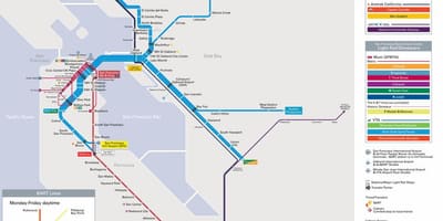 Станице Барт у Сан Франциску мапи
