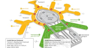 Терминал СФО 2 капије мапи