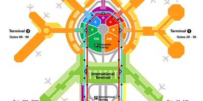 Сан Франциско терминал аеродрома мапи