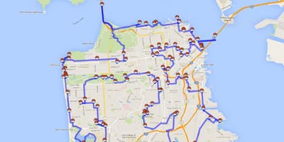 Карта Сан Франциску покемон