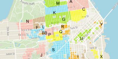 Бесплатан паркинг на улици Сан Франциску мапи