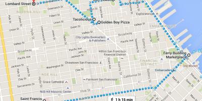 Сан Франциско Цхинатовн пешачка тура по мапи