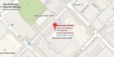 Карта конференцијски центар Moscone у Сан Франциску