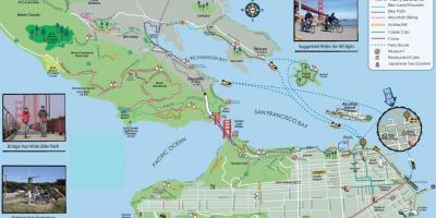 Карта обилазак Сан Франциску на бициклу 
