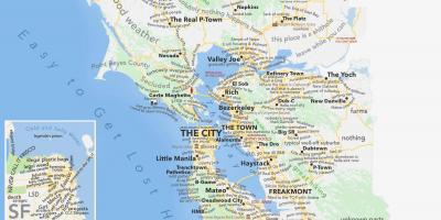 Сан Францисцо Цалифорниа карта