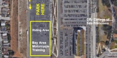 Карта бицикл СФ паркинг