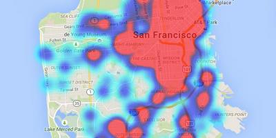 Топлотна карта Сан-Франциско
