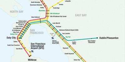 Сан Франциско аеродром Барт мапи