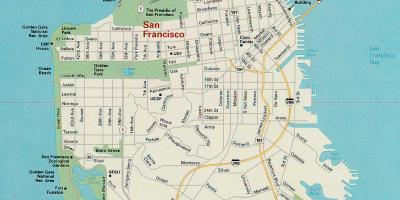 Карта Сан Франциску, главне атракције
