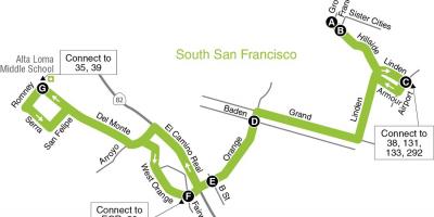 Карта Сан Франциску основне школе