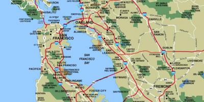 Мапа великог града Сан франциска 