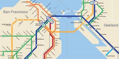 Сан Франциско метро карта